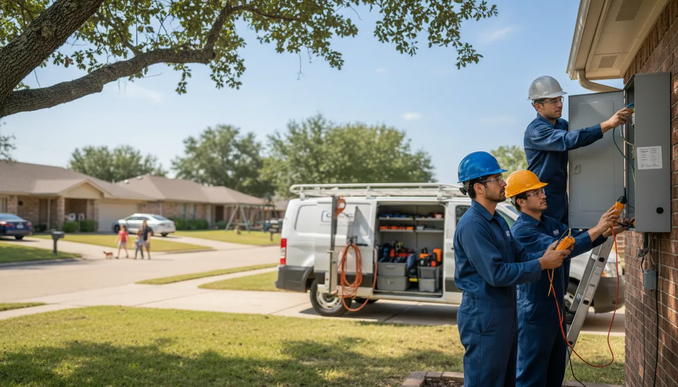 Certified electrician providing emergency electrical services in Poplar Grove, AR